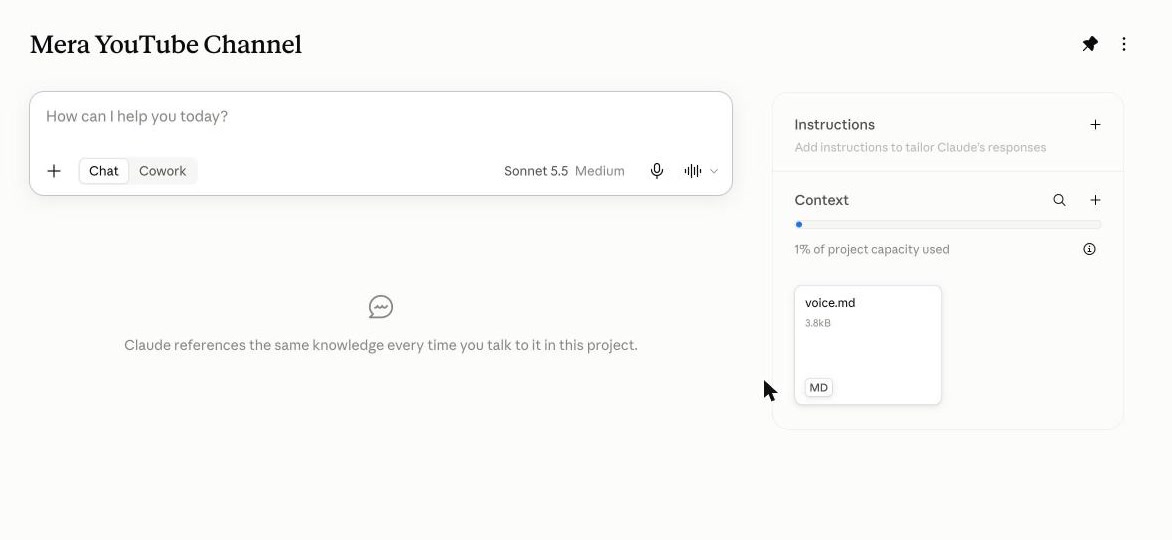 voice.md added to the project context
